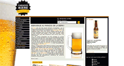 Desktop Screenshot of paradis-biere.com