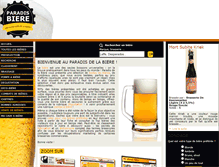 Tablet Screenshot of paradis-biere.com